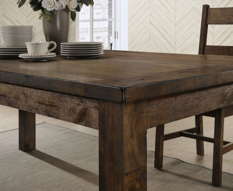 Coleman 9-piece Rectangular Dining Set Rustic Golden Brown by Unique Piece Furniture