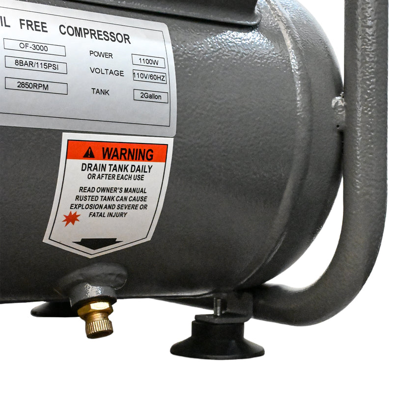 Oil Free Air Compressor with Quiet Low Noise and Portable Design by HouseOfZazla