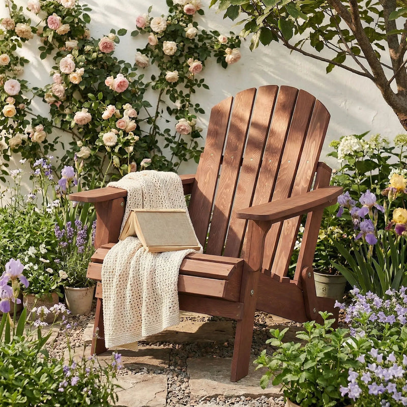 Oversize Outdoor Folding Adirondack Chair, Patio Chair For Garden by Unique Piece Furniture