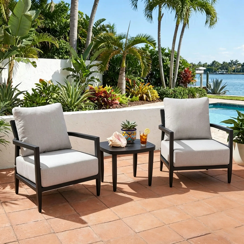 3PC Outdoor Aluminum Patio Furniture Set by HouseOfZazla