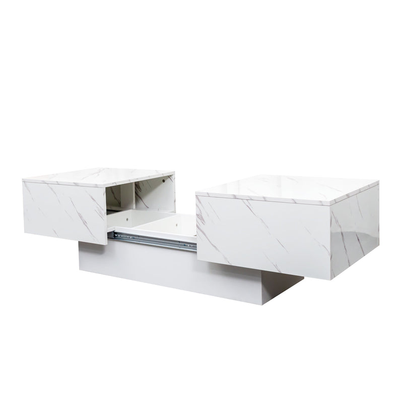 Coffee Table with Sliding Tabletop and Hidden Storage by HouseOfZazla