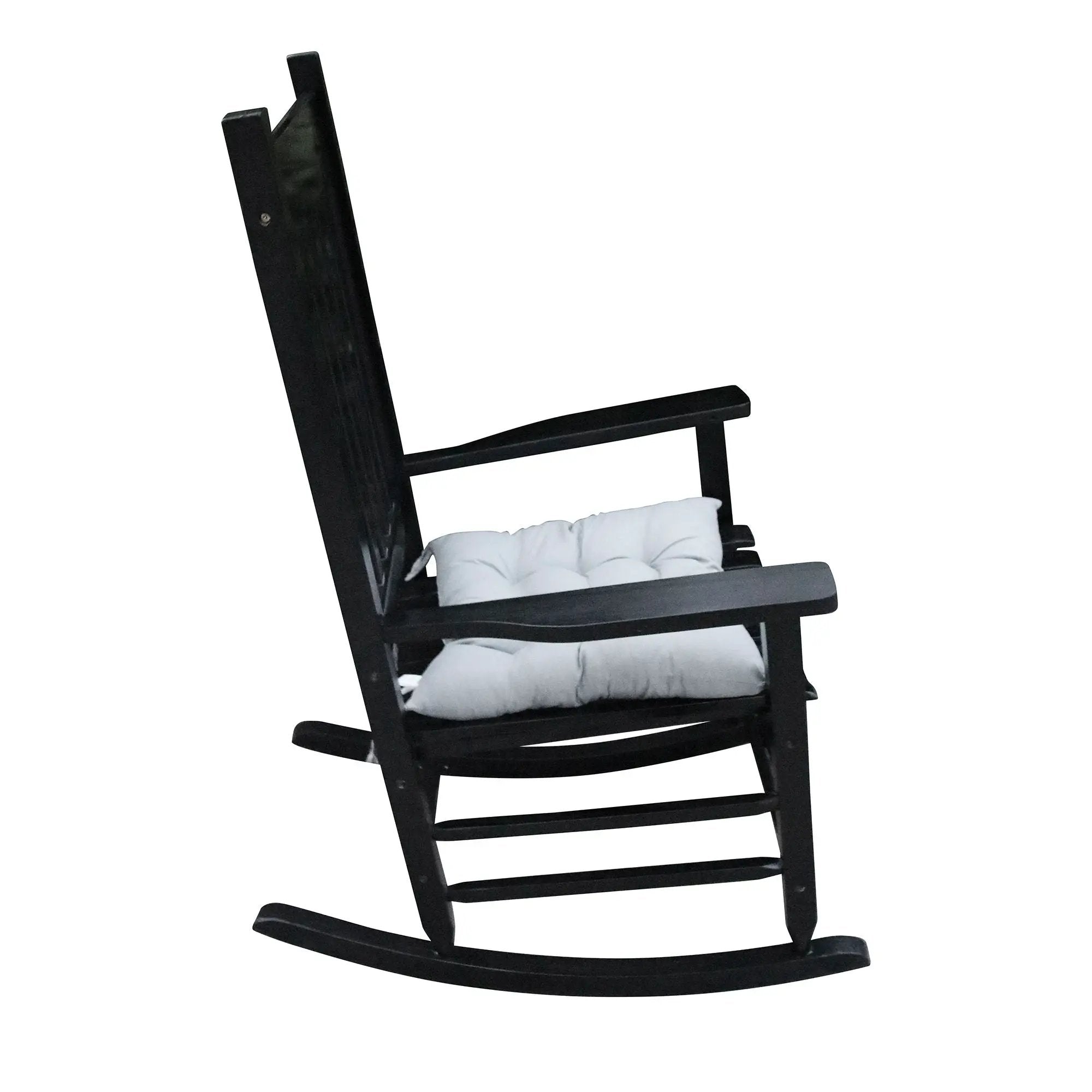 Classic Wooden Porch Rocker Chair Populus Wood Comfortable Design by Unique Piece Furniture