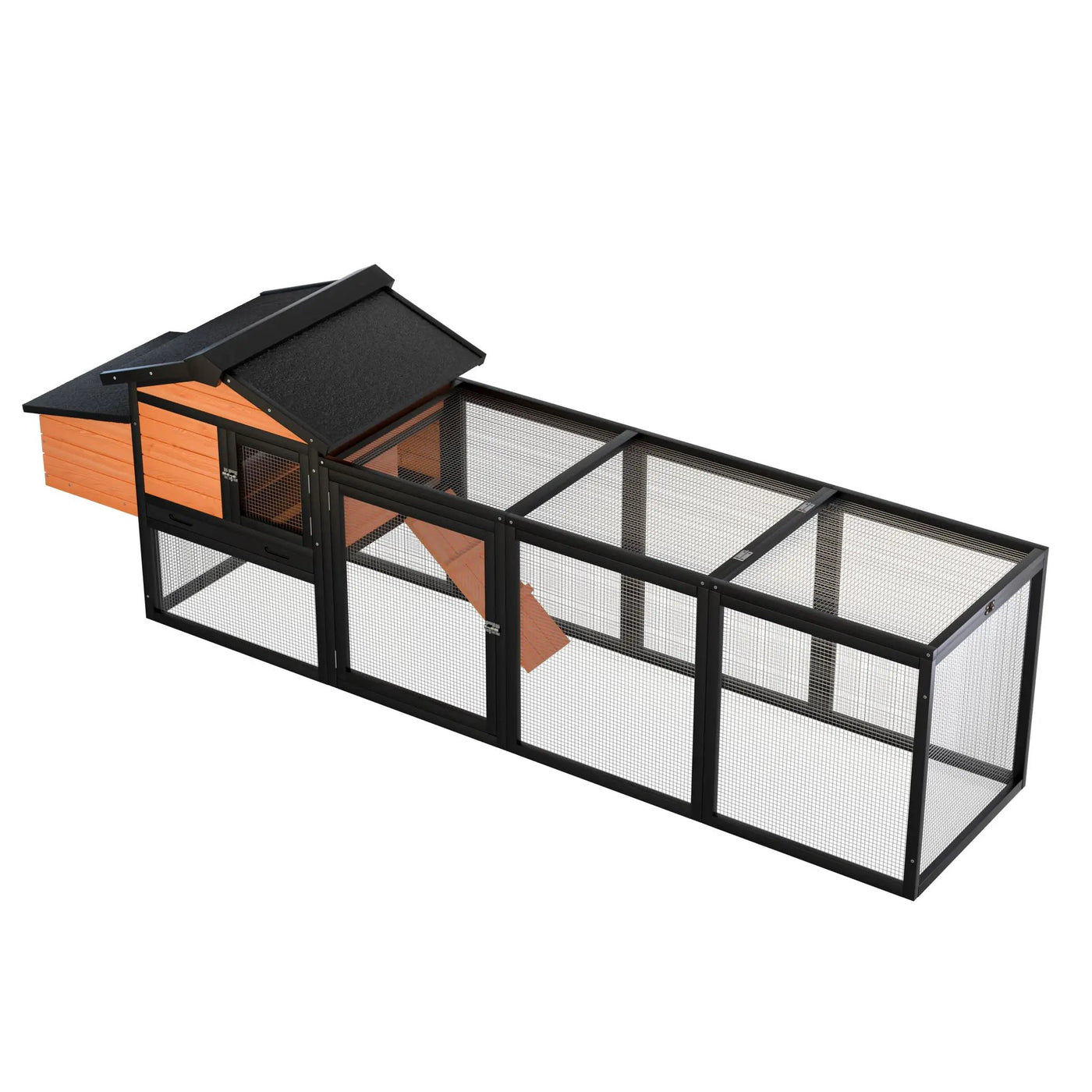 Chicken Coop With Run And Nesting Box by HouseOfZazla