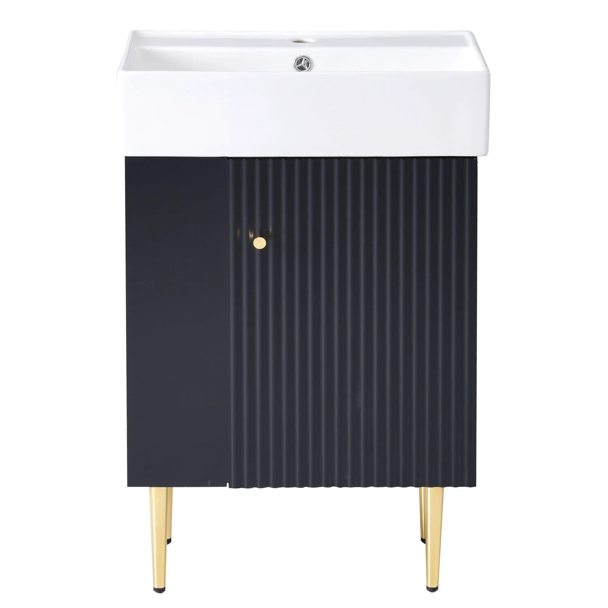 Bathroom Vanity, Combo Cabinet, Bathroom Storage Cabinet, Single Ceramic Sink by Unique Piece Furniture
