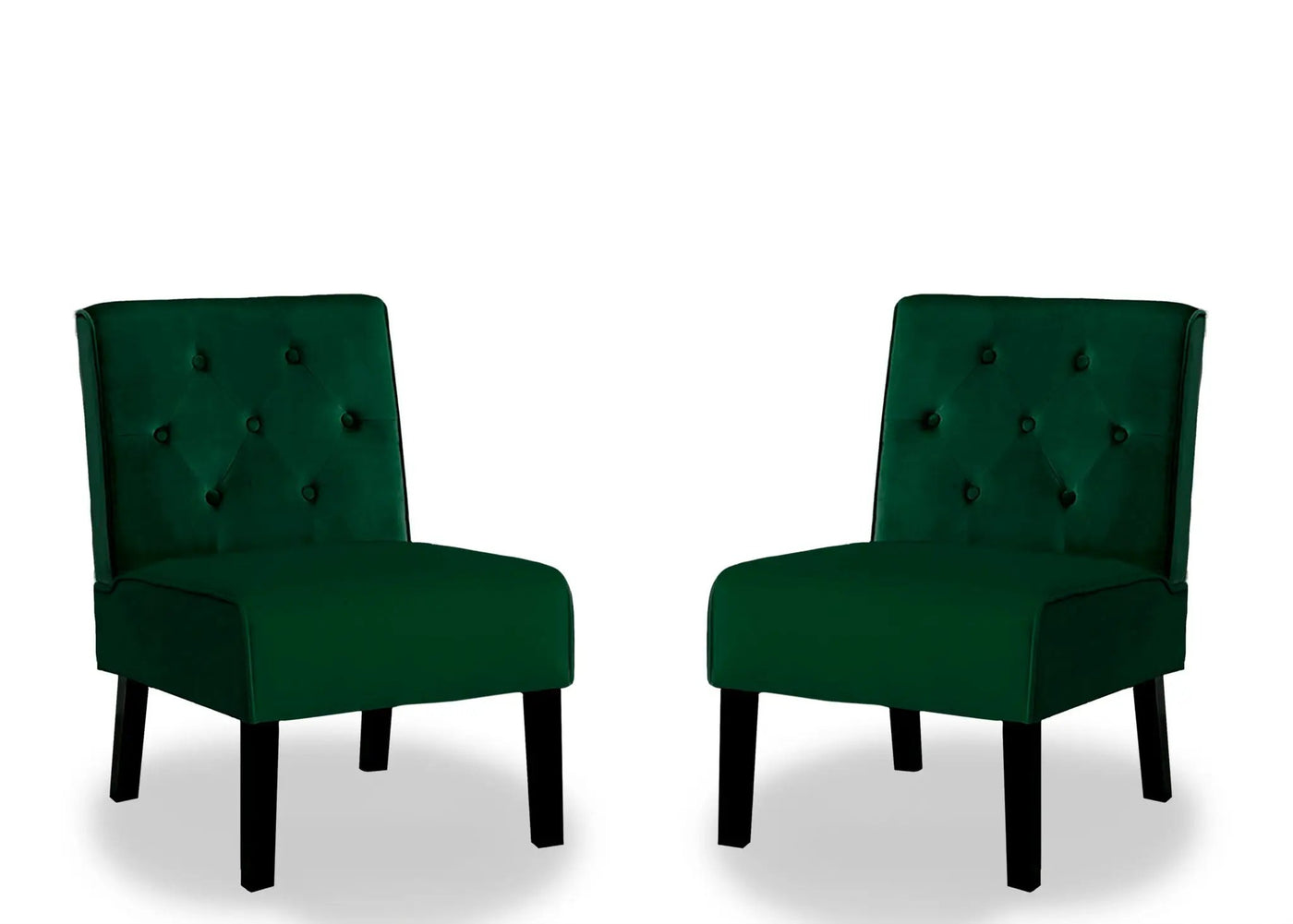 Reese - Living Room Armless Button Tufted Pattern Accent Chair (Set of 2) by Unique Piece Furniture