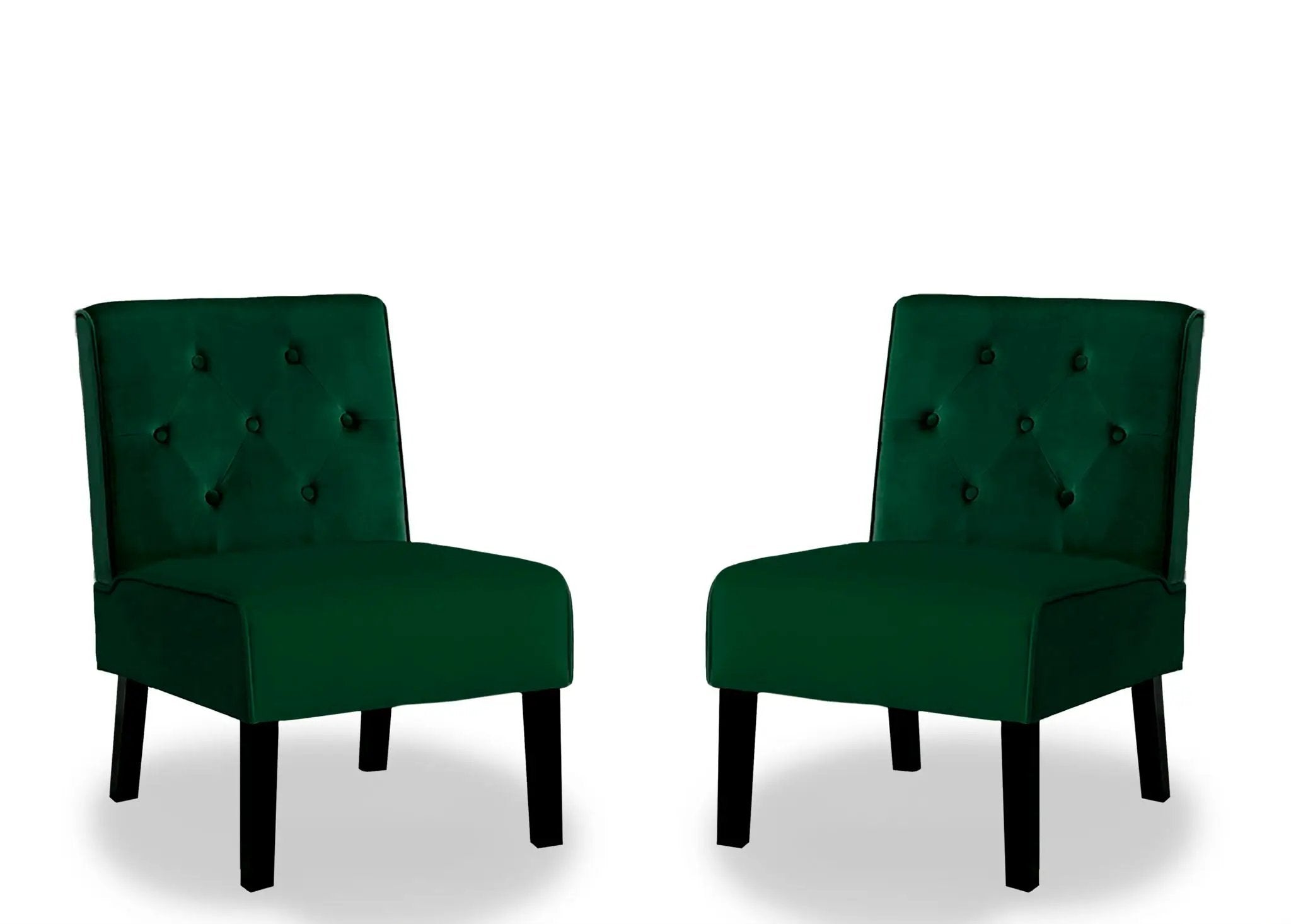 Reese - Living Room Armless Button Tufted Pattern Accent Chair (Set of 2) by Unique Piece Furniture