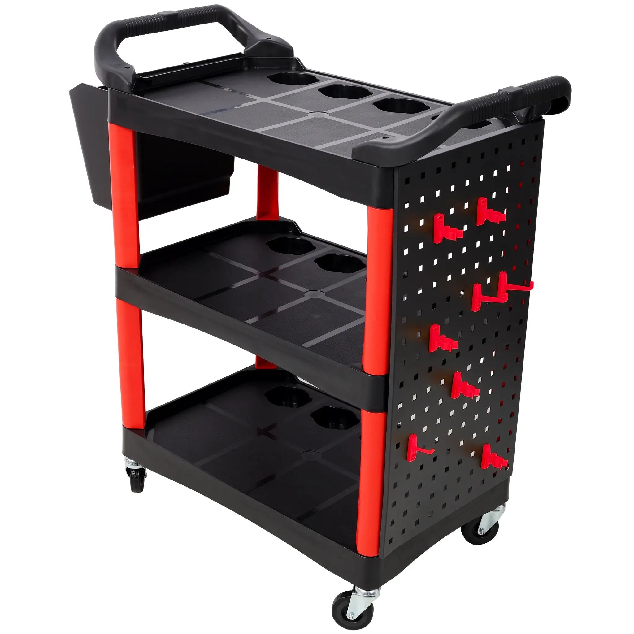 3 Tier Rolling Auto Detail Cart with Wheels by HouseOfZazla
