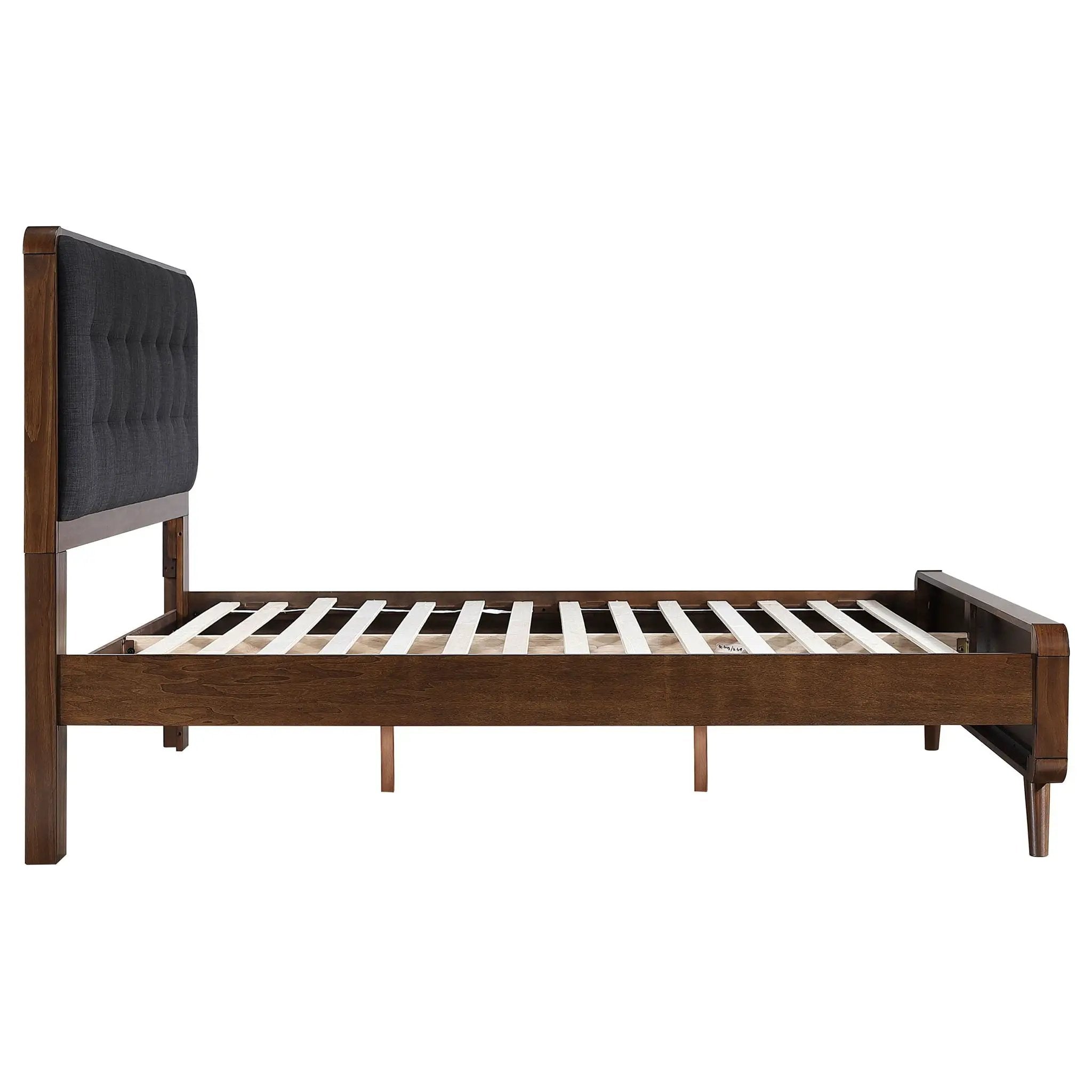 Robyn Wood Full Platform Bed Dark Walnut by Unique Piece Furniture