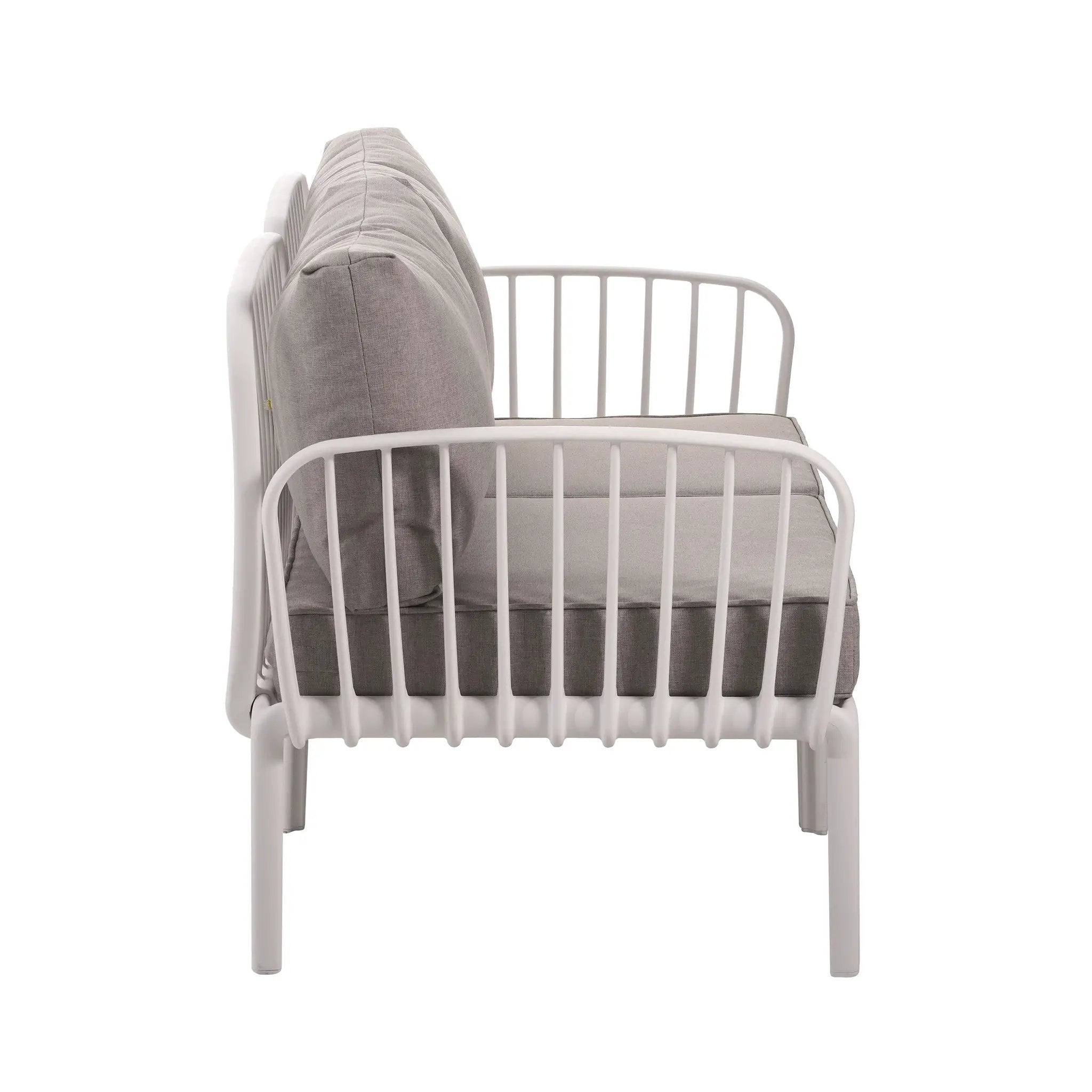 The Sleek All-Weather Resin Outdoor Loveseat and Coffee Table Set by HouseOfZazla