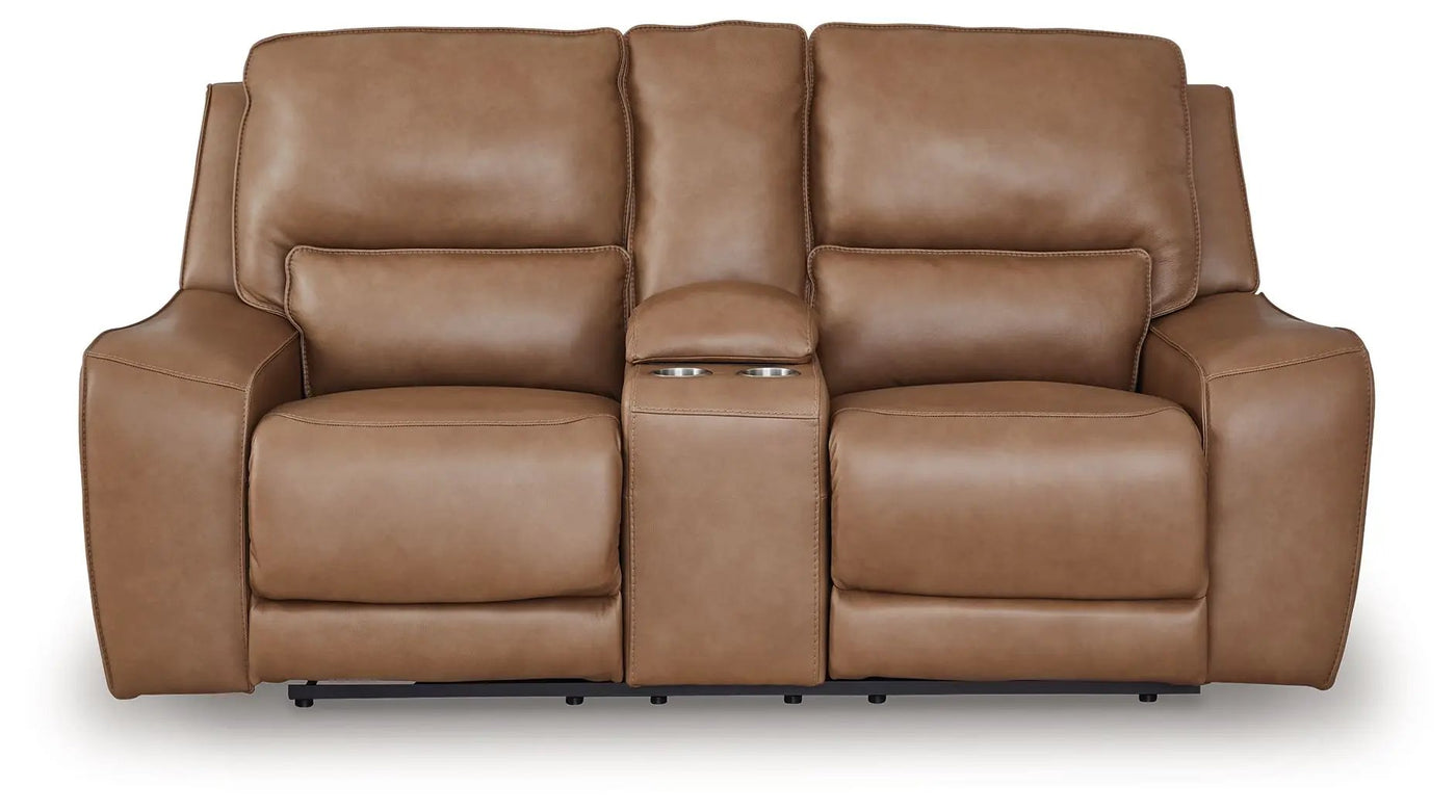 DeepWakes - Power Reclining Loveseat / Console / Adjustable Headrest by Unique Piece Furniture
