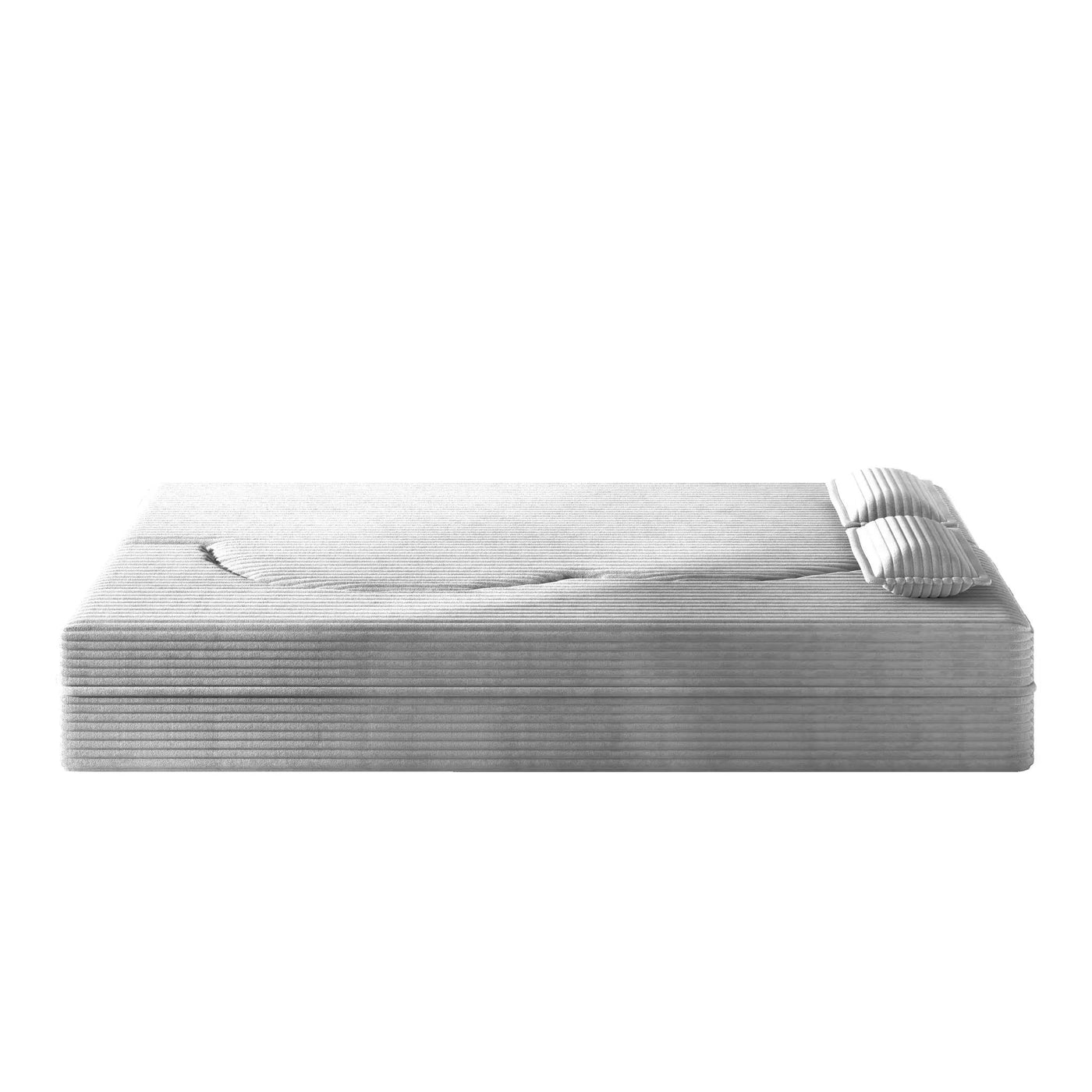 Floor Sofa With 2 Pillows, Convertible Twin Size Mattress For Living Room by HouseOfZazla