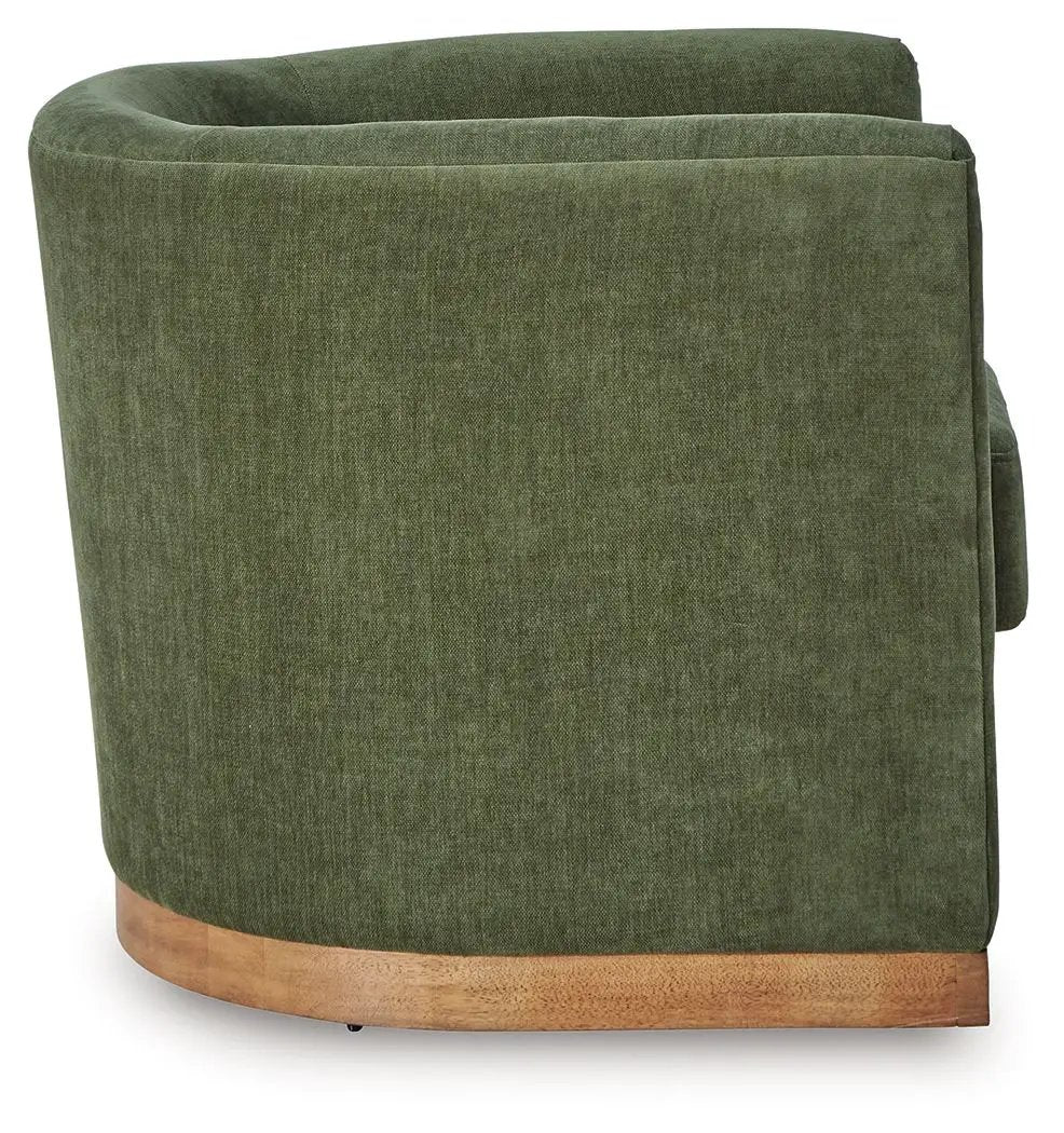 Jersonlow - Swivel Chair - Forest Green by Unique Piece Furniture