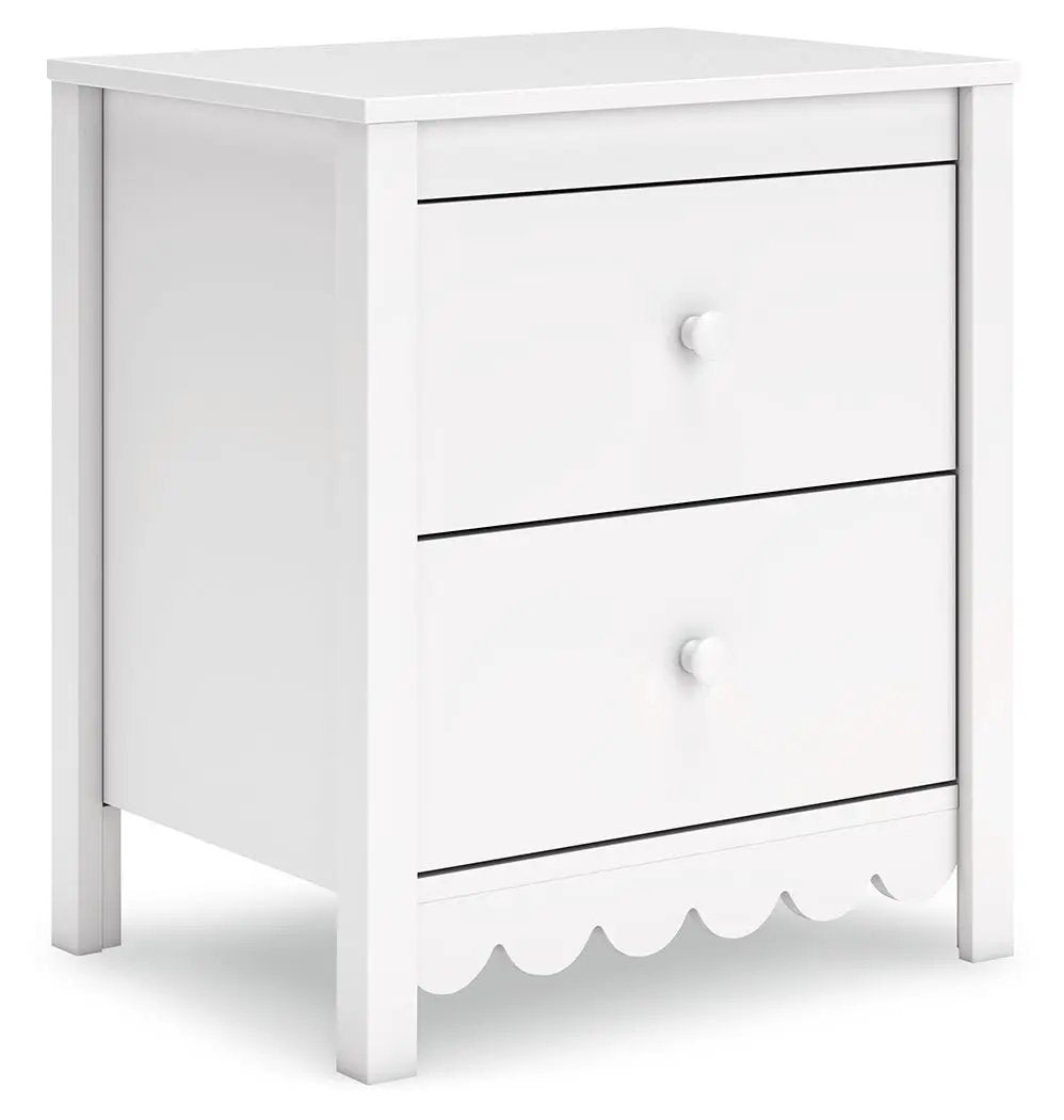 Hallityn - Two Drawer Night Stand - White by Unique Piece Furniture