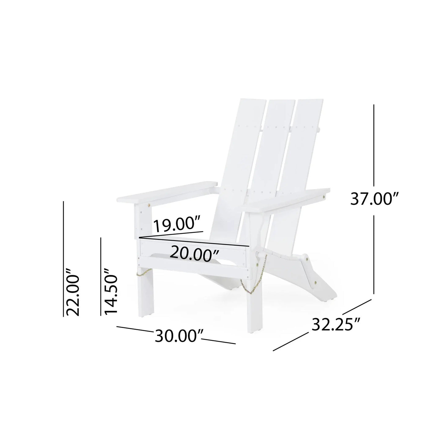Aurascape Outdoor Comfort Foldable Adirondack Chair by HouseOfZazla