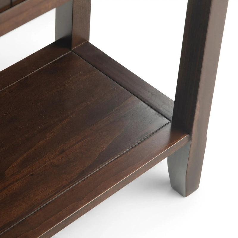 Acadian - Wide Console Sofa Table - Brunette Brown by HouseOfZazla