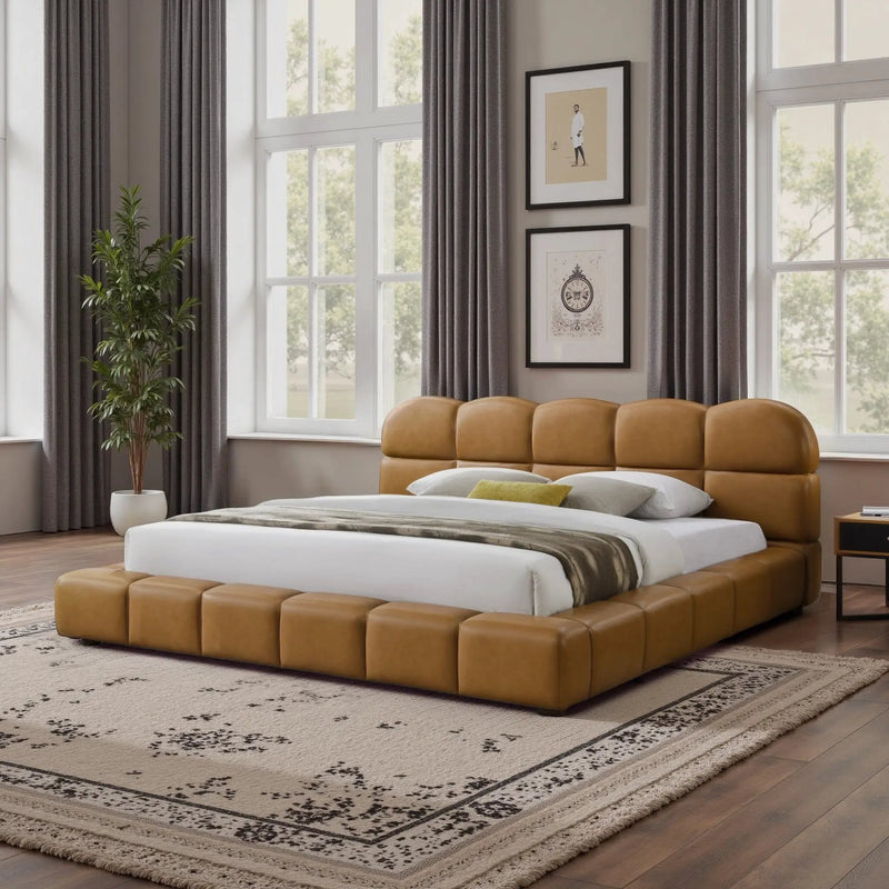 Roswell Luxurious Queen Size Platform Bed by HouseOfZazla