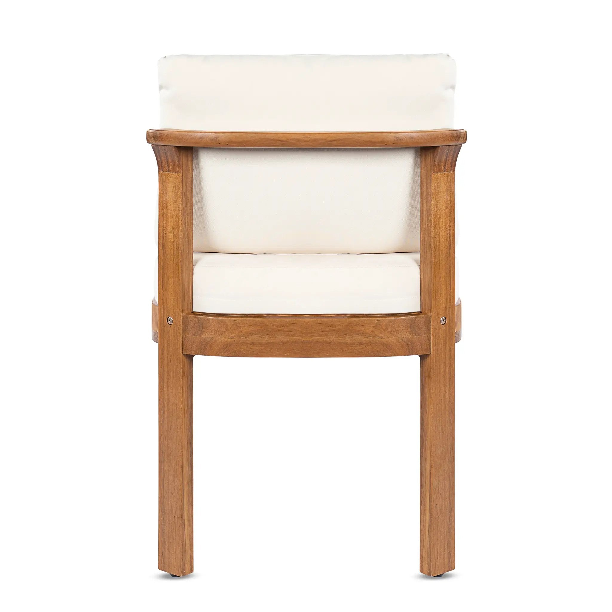 Acacia Wood Outdoor Dining Chair (Set of 2), Teak Finish Wood + by HouseOfZazla