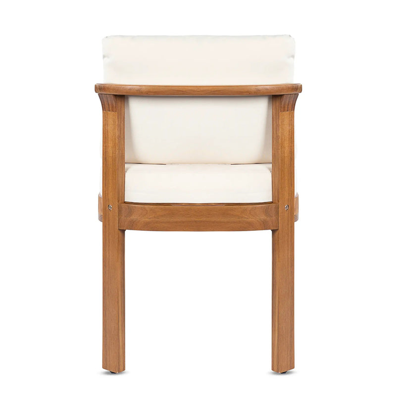 Acacia Wood Outdoor Dining Chair (Set of 2), Teak Finish Wood + by HouseOfZazla
