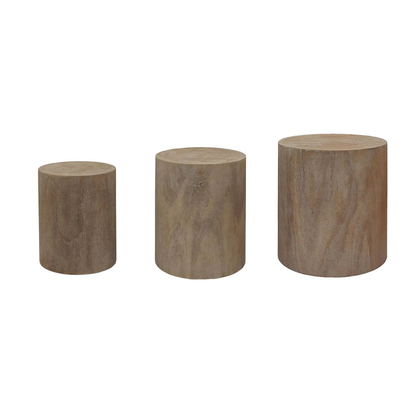 Cylinder Nesting Tables (Set of 3) by Unique Piece Furniture