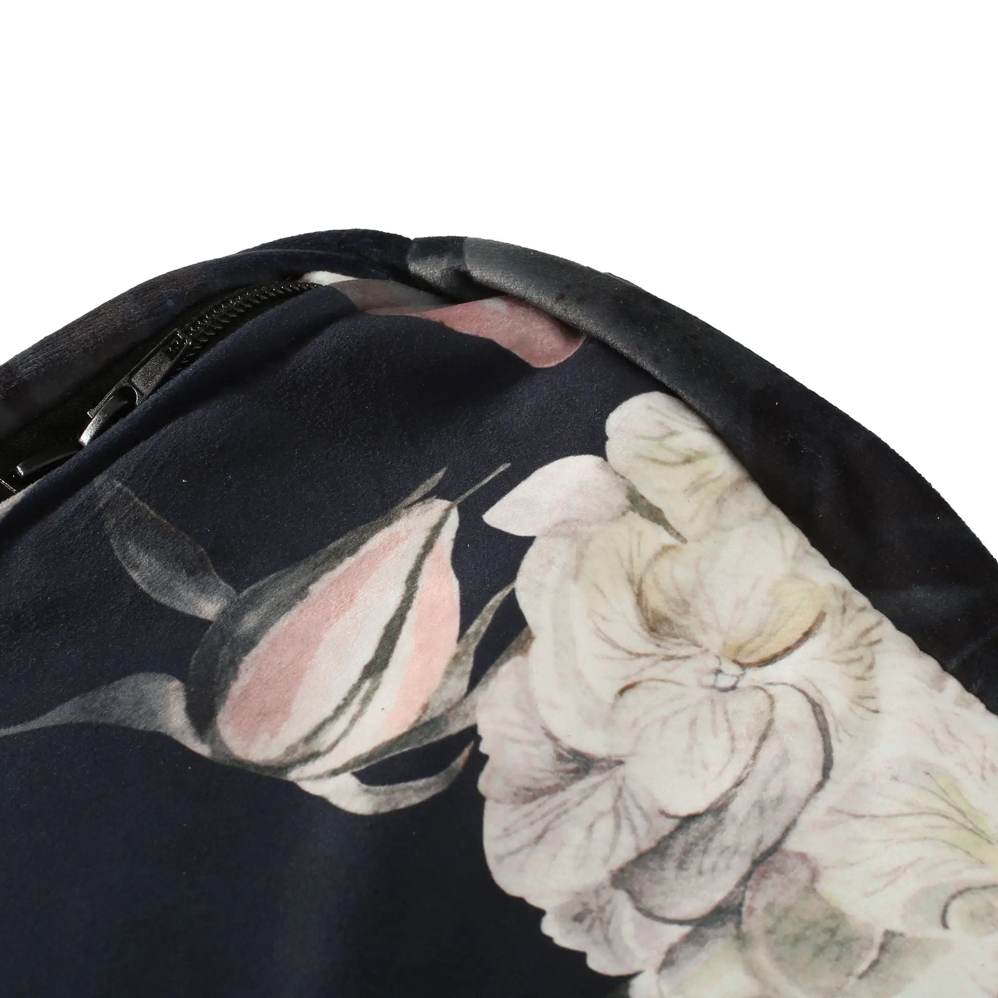 Hazel Large Square Pouf With Flower Print by HouseOfZazla