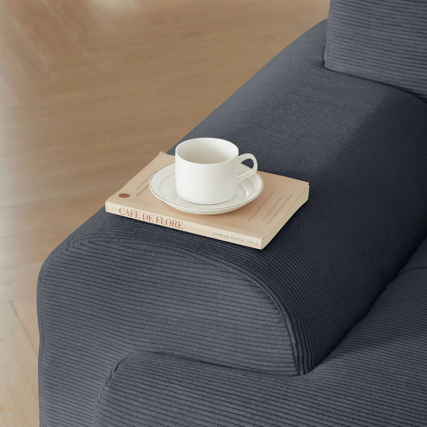L Shaped Modular Sectional Sofa And Movable Ottoman by HouseOfZazla