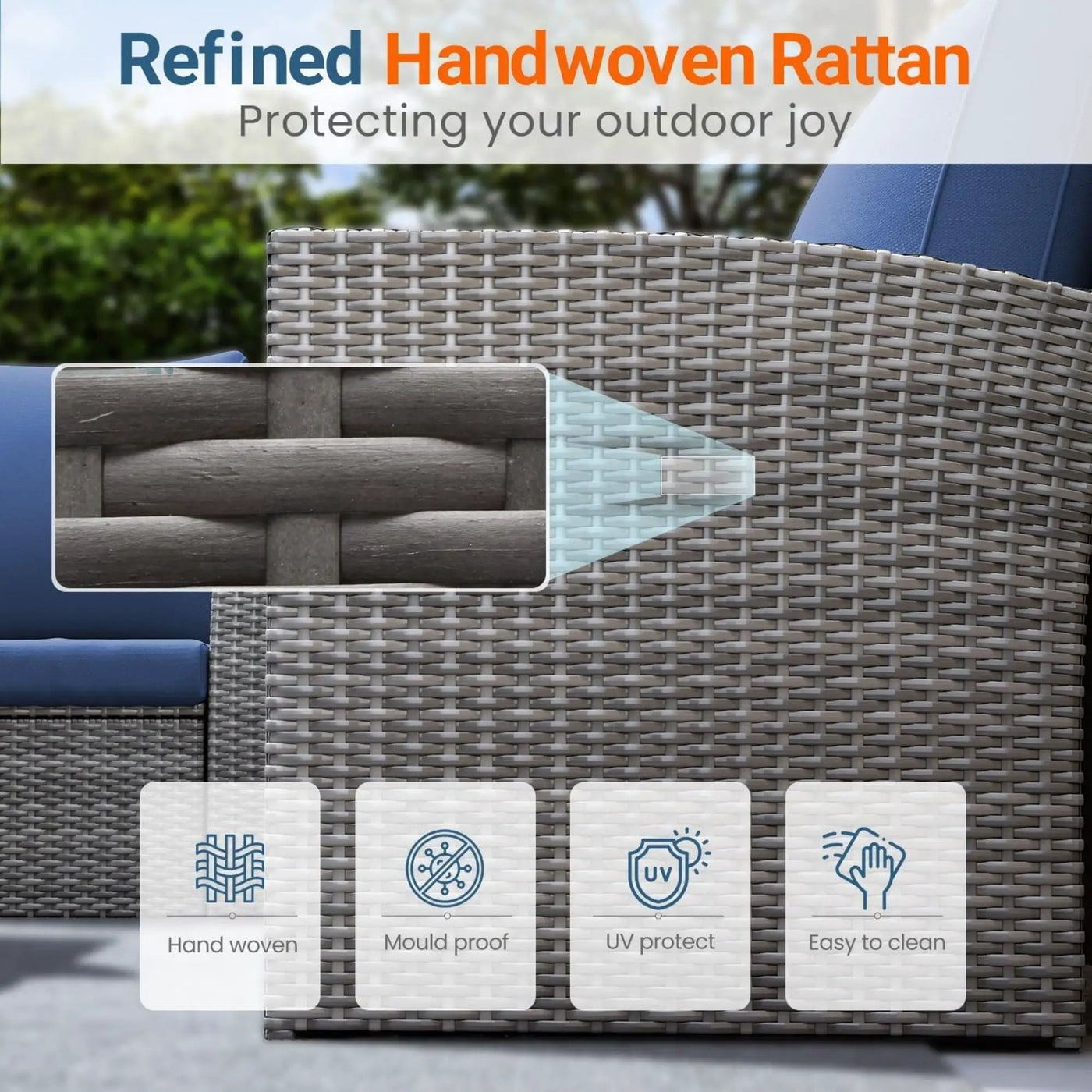 Modern Patio Set With Table And Cushions by HouseOfZazla