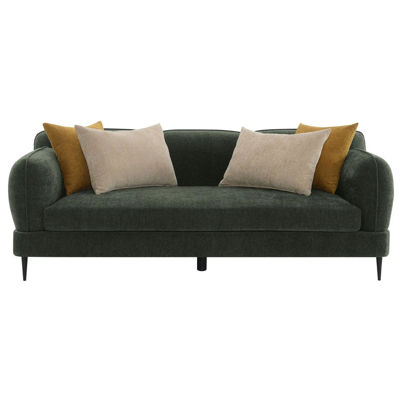 Jade 2-piece Chenille Upholstered Sofa Set Green by Unique Piece Furniture