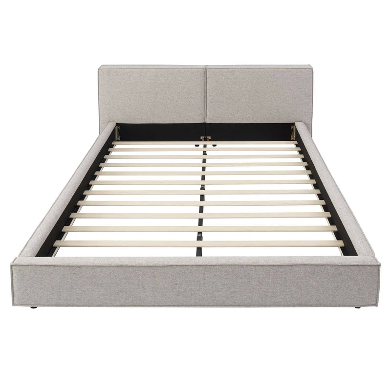 Modern Tufted Queen Size Upholstered Platform Bed Frame by HouseOfZazla