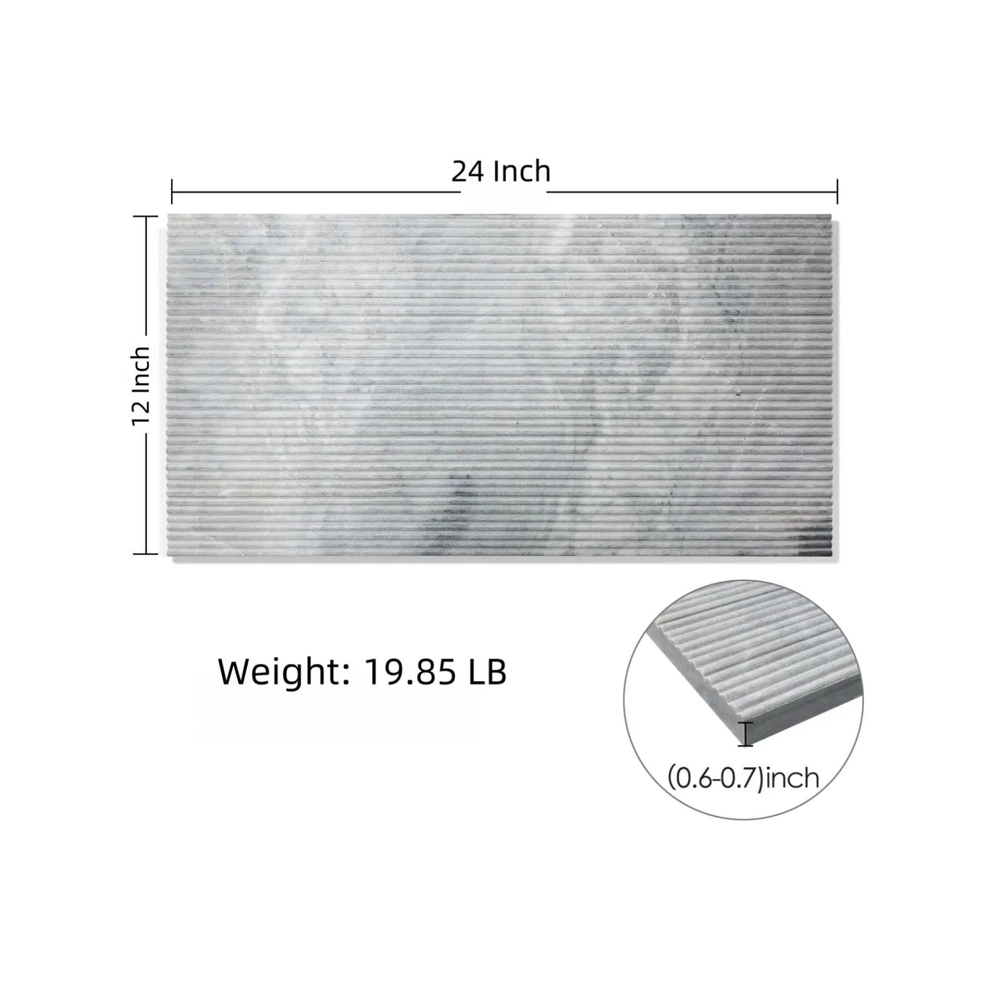 Textured Finished, 3D Tiles For Wall Decoration (Set of 4) by HouseOfZazla