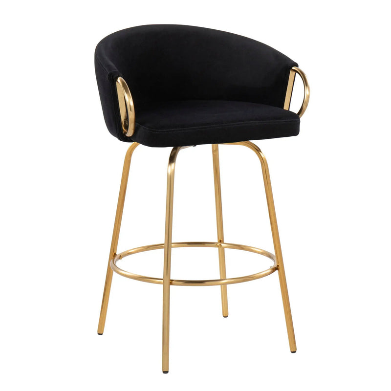 Claire - Contemporary & Glam Counter Stool (Set of 2) by HouseOfZazla