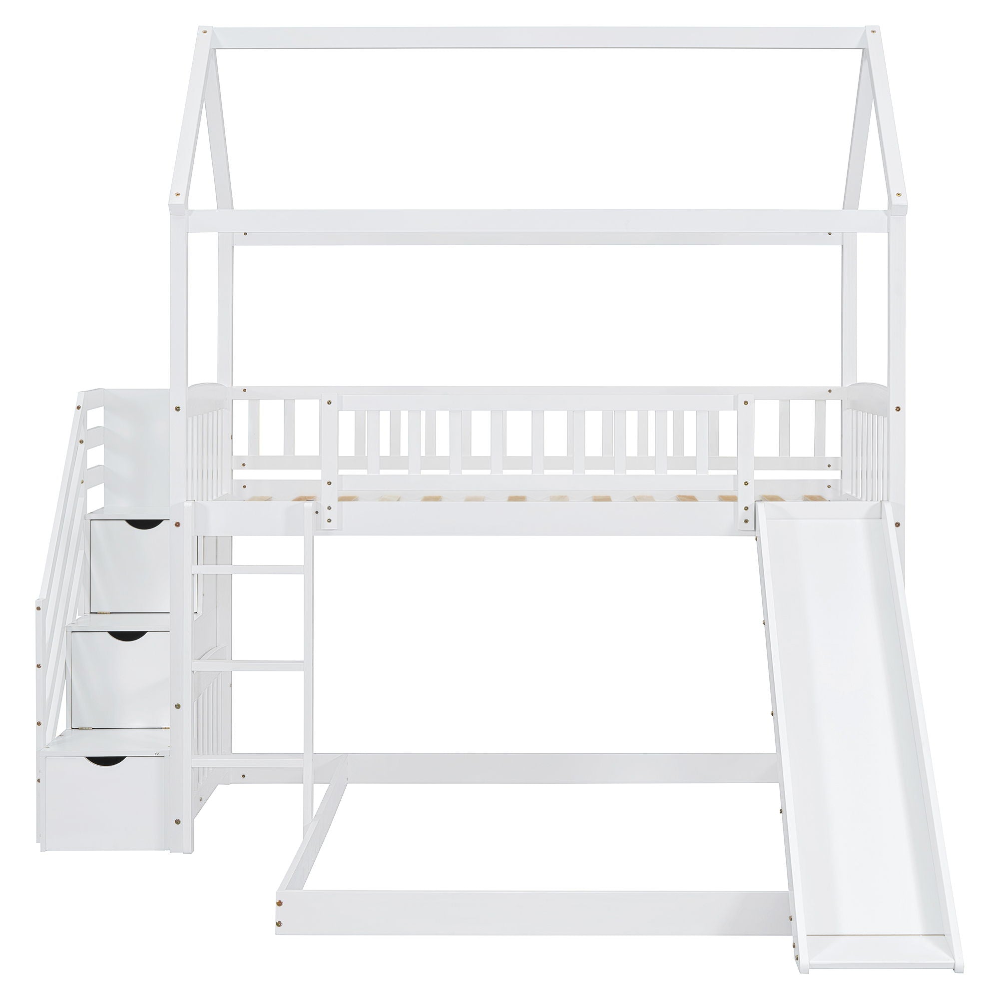 House Bunk Bed With Slide by HouseOfZazla
