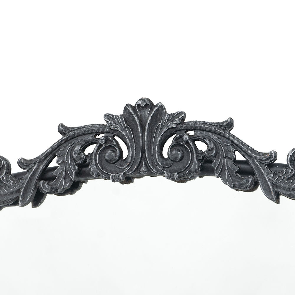 Baroque Inspired Arch Wall Mirror with Ornate Design - Gold or Black, photo 11 of 40