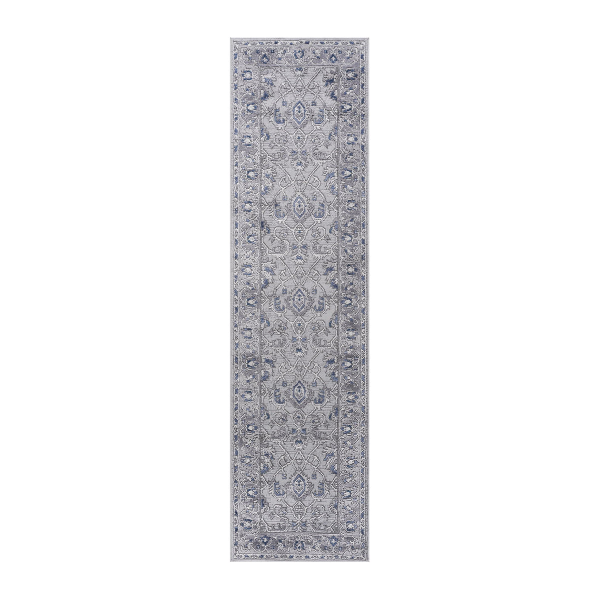 Trendy Oriental Runner Rug with Stain Resistance - Beige or Blue, photo 7 of 28
