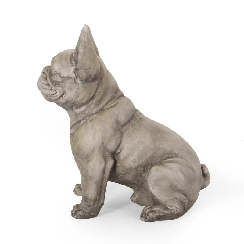 Dog Garden Sculpture, Outdoor French Bulldog Statue by HouseOfZazla