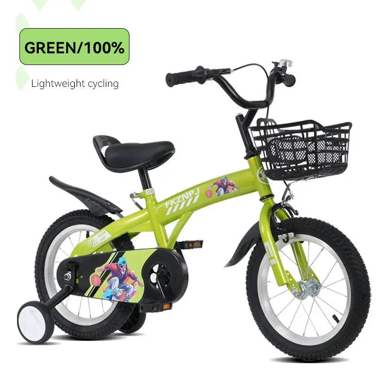 Fkznpj - 16" Sporty Kids Bike With Training Wheels And Stand Adjustable Saddle Suitable For Boys And Girls Aged 4 - 8 Years Tall Height 41 - 46" Available In A Variety Of Colors by HouseOfZazla