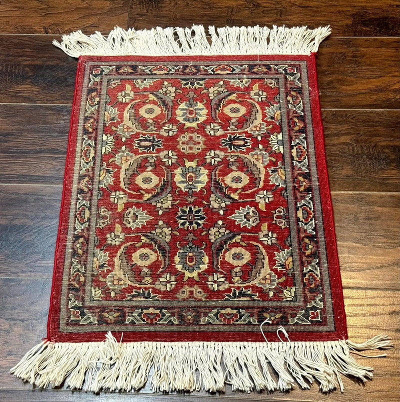 Small Pak Persian Handmade Wool Rug 1.7 x 2, Red by Jewel Rugs
