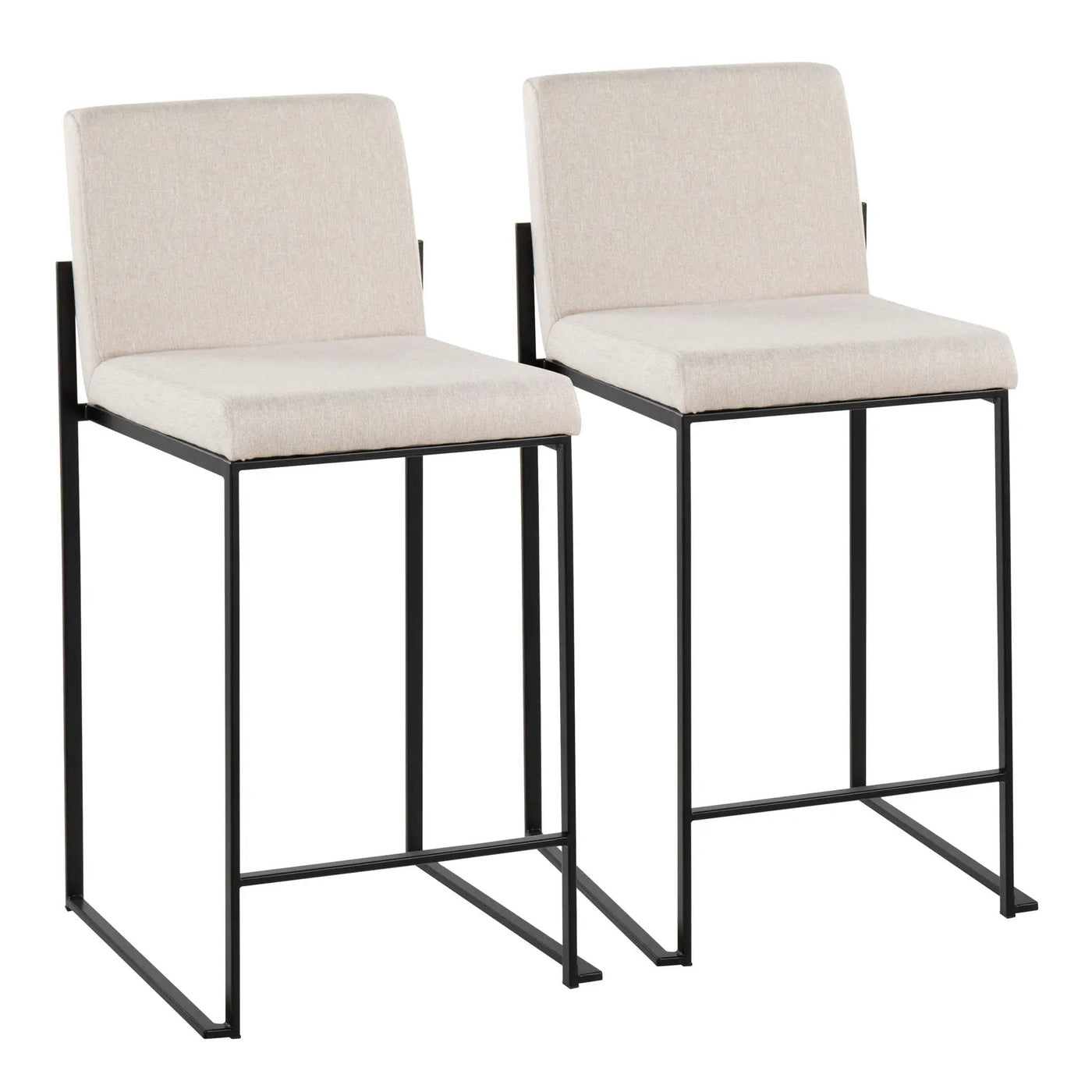 Fuji - Contemporary Modern Elegance, High Back Counter Stool by HouseOfZazla