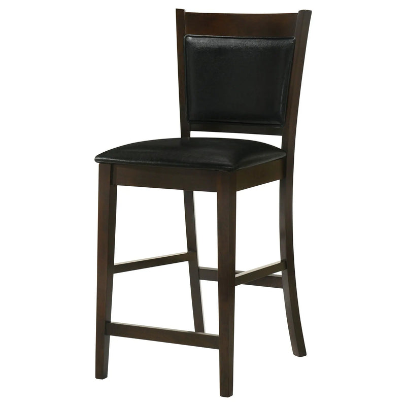 Jaden Upholstered Counter Chair Espresso (Set of 2) by Unique Piece Furniture