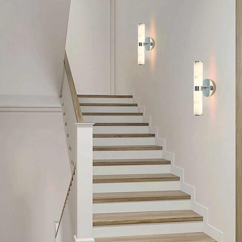 Resin Imitation Marble Wall Light Set of 2 by HouseOfZazla