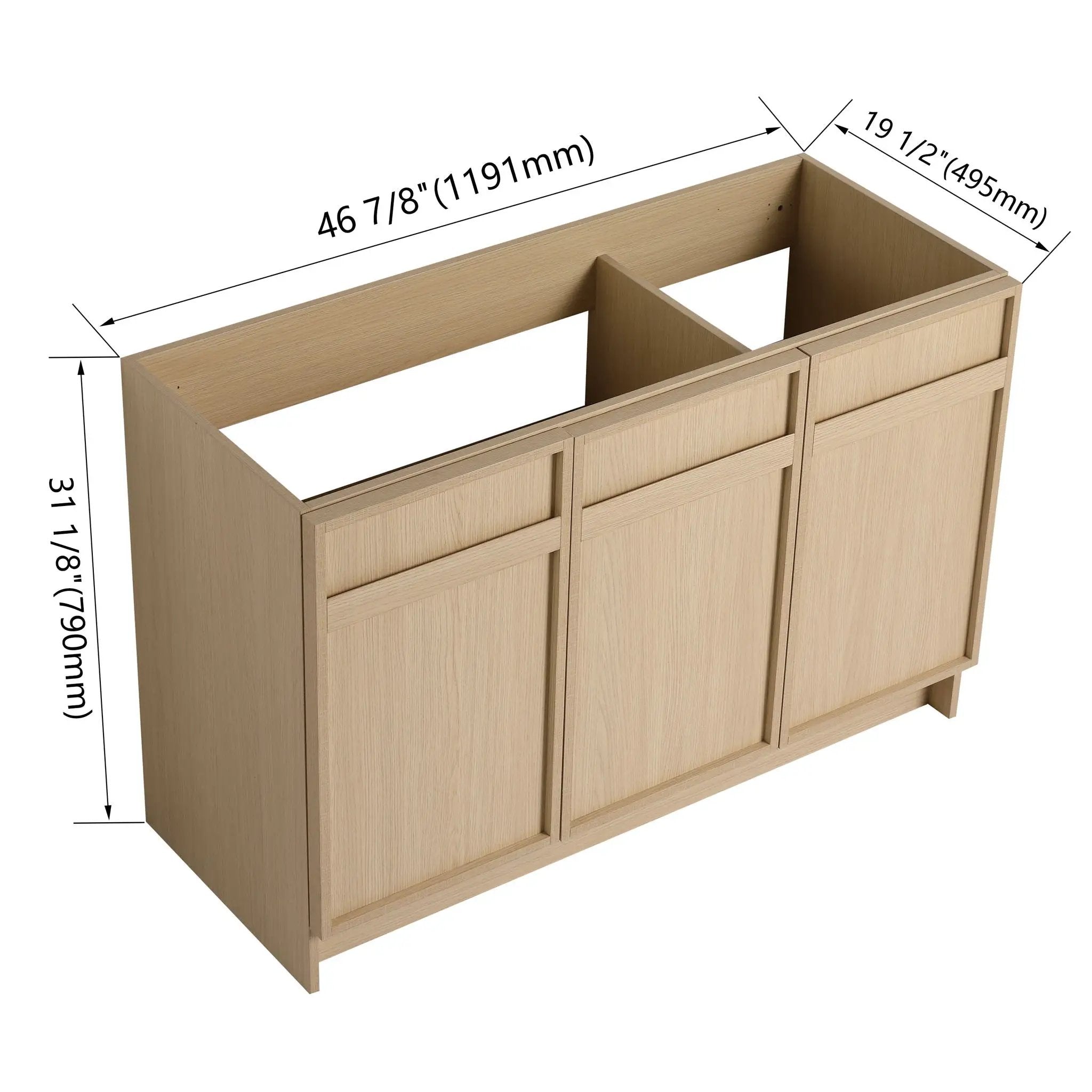 Modern Freestanding Bathroom Vanity & Soft Close Cabinet Doors by Unique Piece Furniture