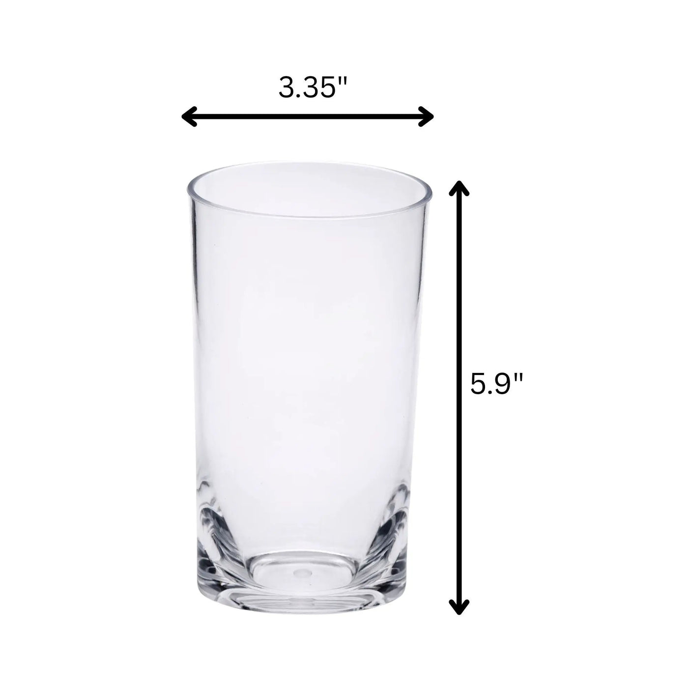 Leading Ware Oval Halo Acrylic Glasses Drinking Set by HouseOfZazla