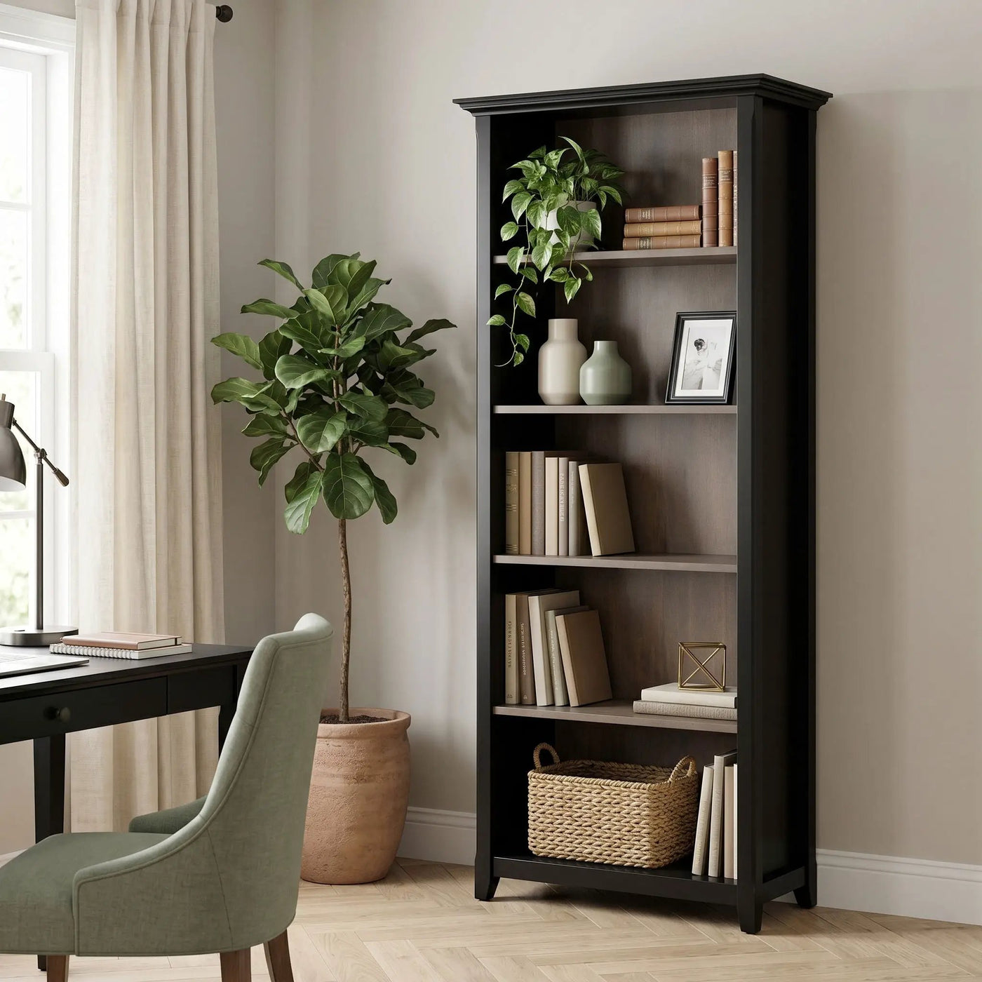 Amherst - Bookcase With Adjustable Shelves by HouseOfZazla