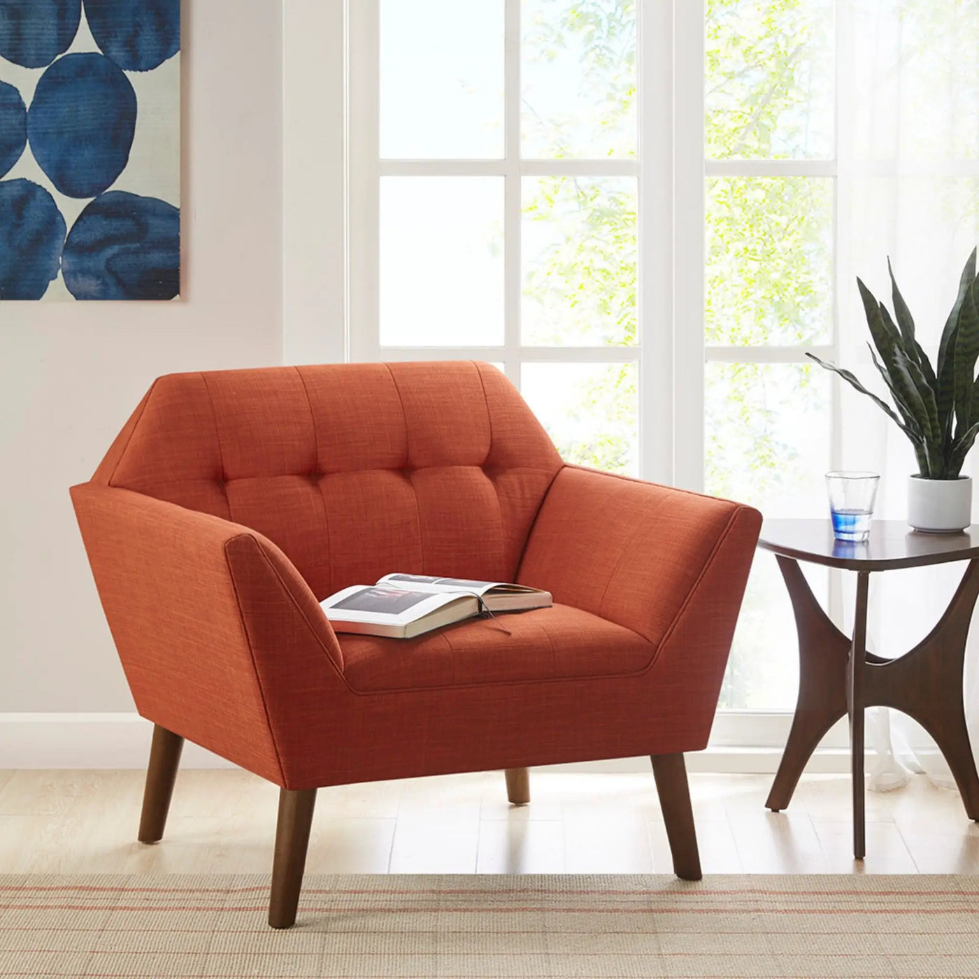 Modern Lounge Chair With Button Tufting by HouseOfZazla