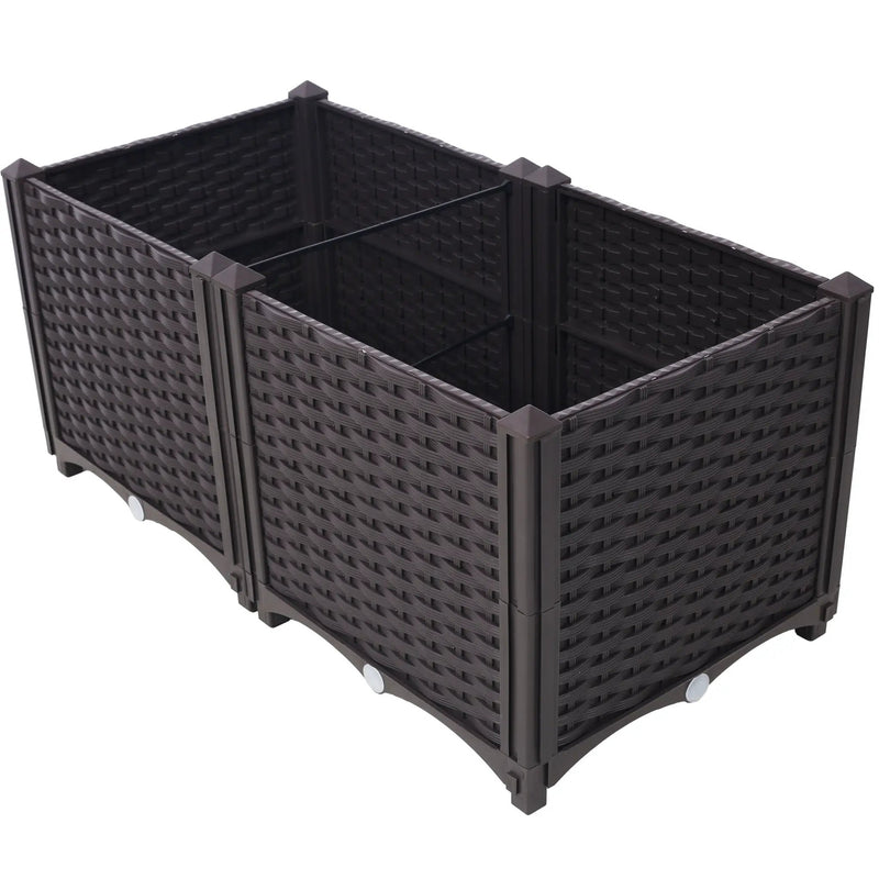 Deep Raised Garden Bed Plastic Planter Boxes by HouseOfZazla