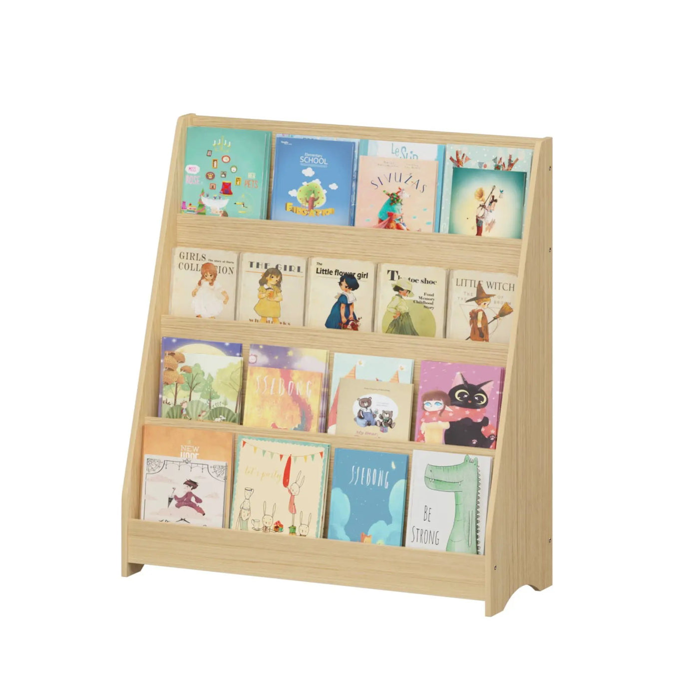 4 Tier Bookshelf, Toddler Book Display Shelves by HouseOfZazla