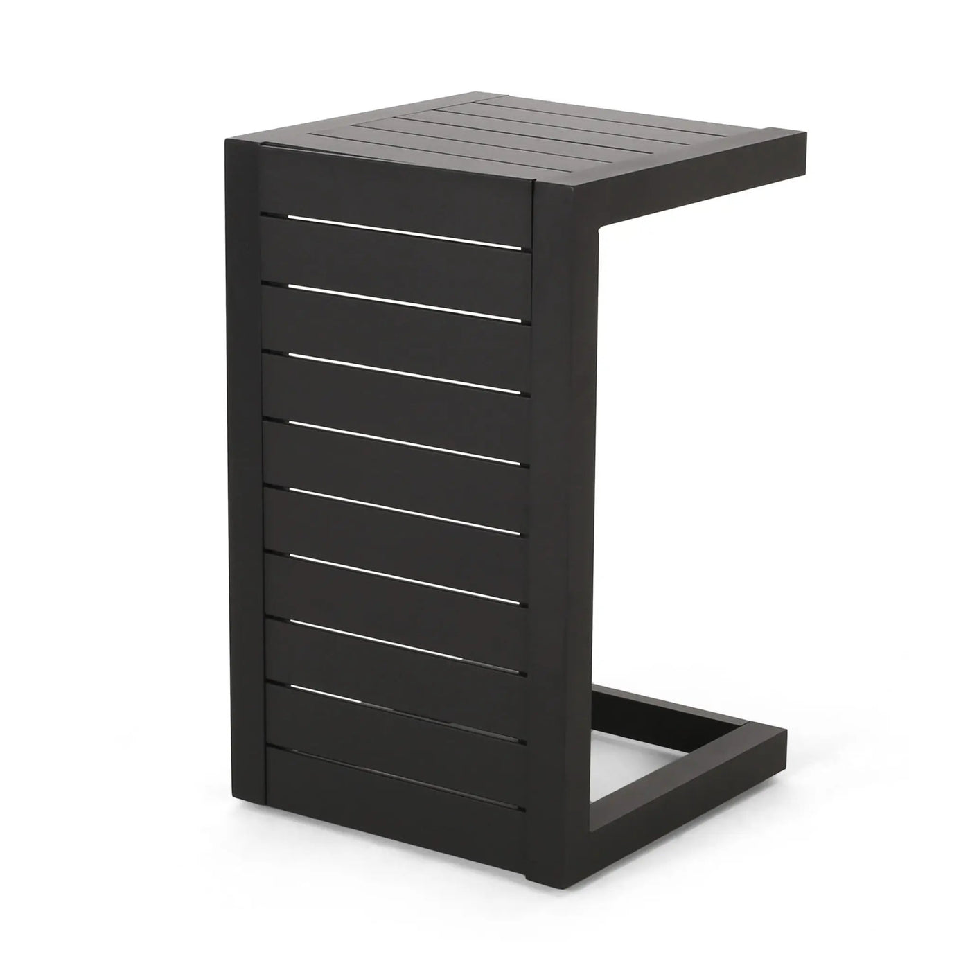 Aluminum Outdoor C-Shaped Side Table for Patio by HouseOfZazla