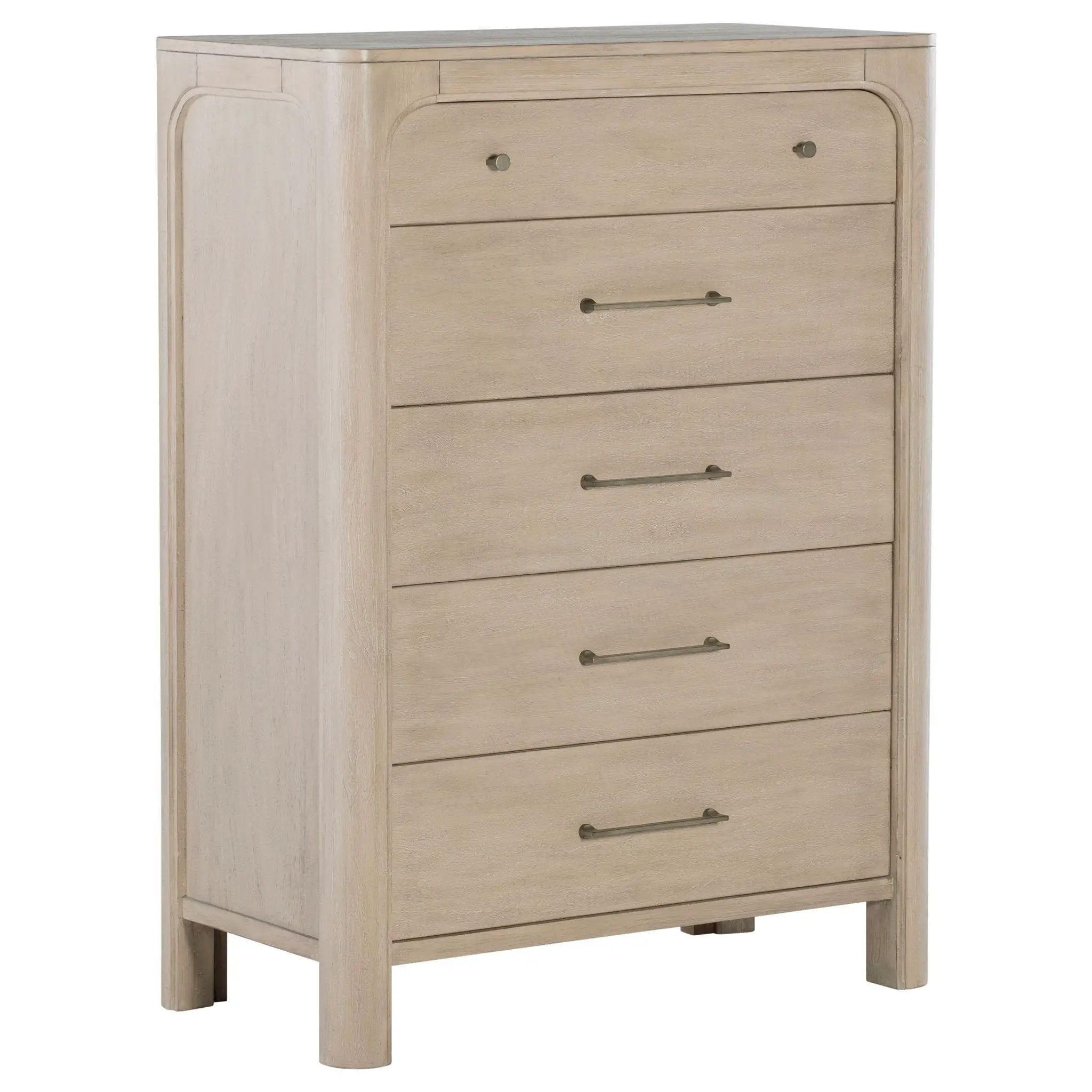 Solano 5-drawer Bedroom Chest of Drawers Weathered Mango by Unique Piece Furniture
