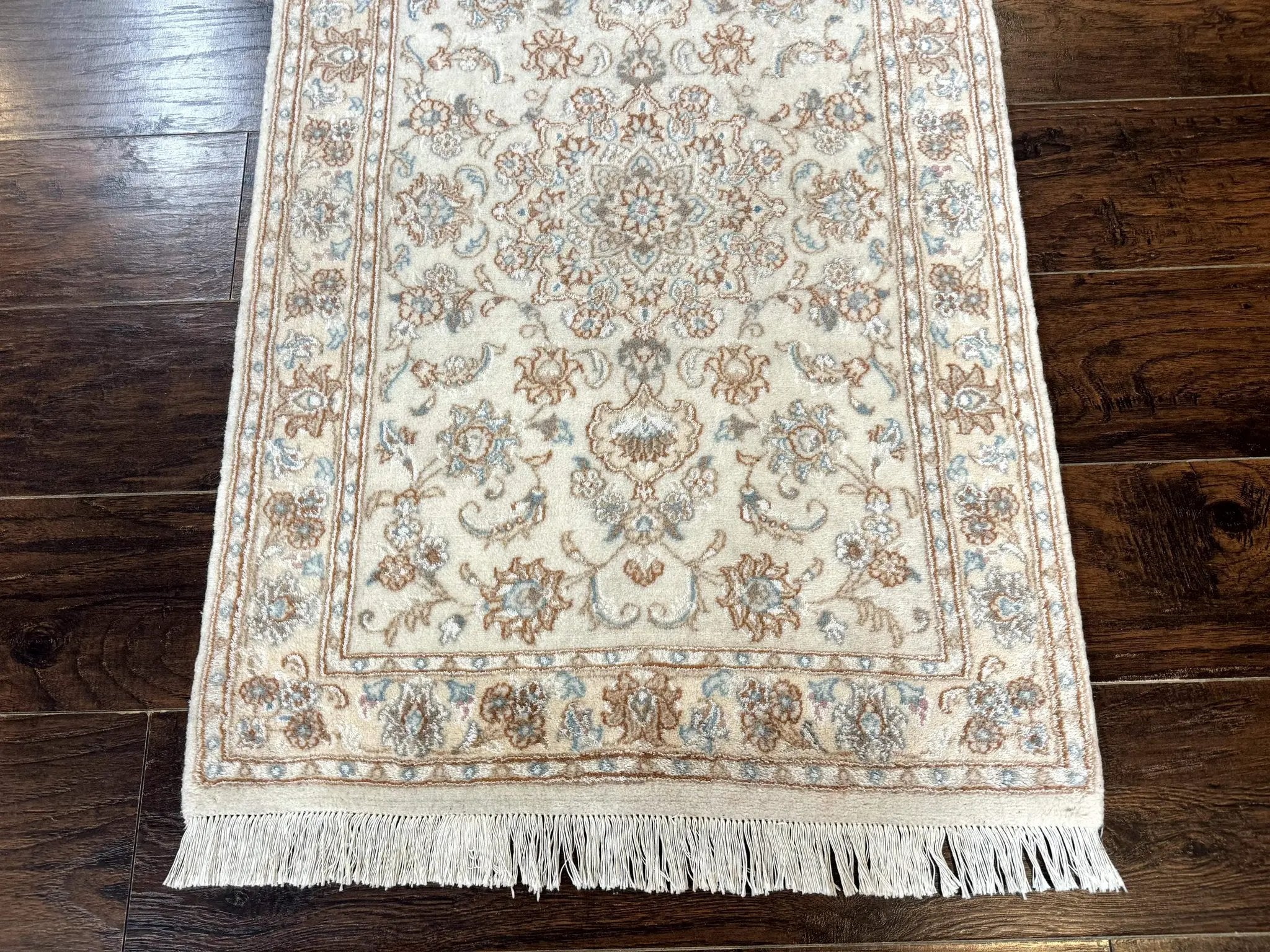 Small Persian Tabriz Rug 2.6 x 3.8, Vintage, Wool and Silk Highlights, Fine 225 KPSI by Jewel Rugs