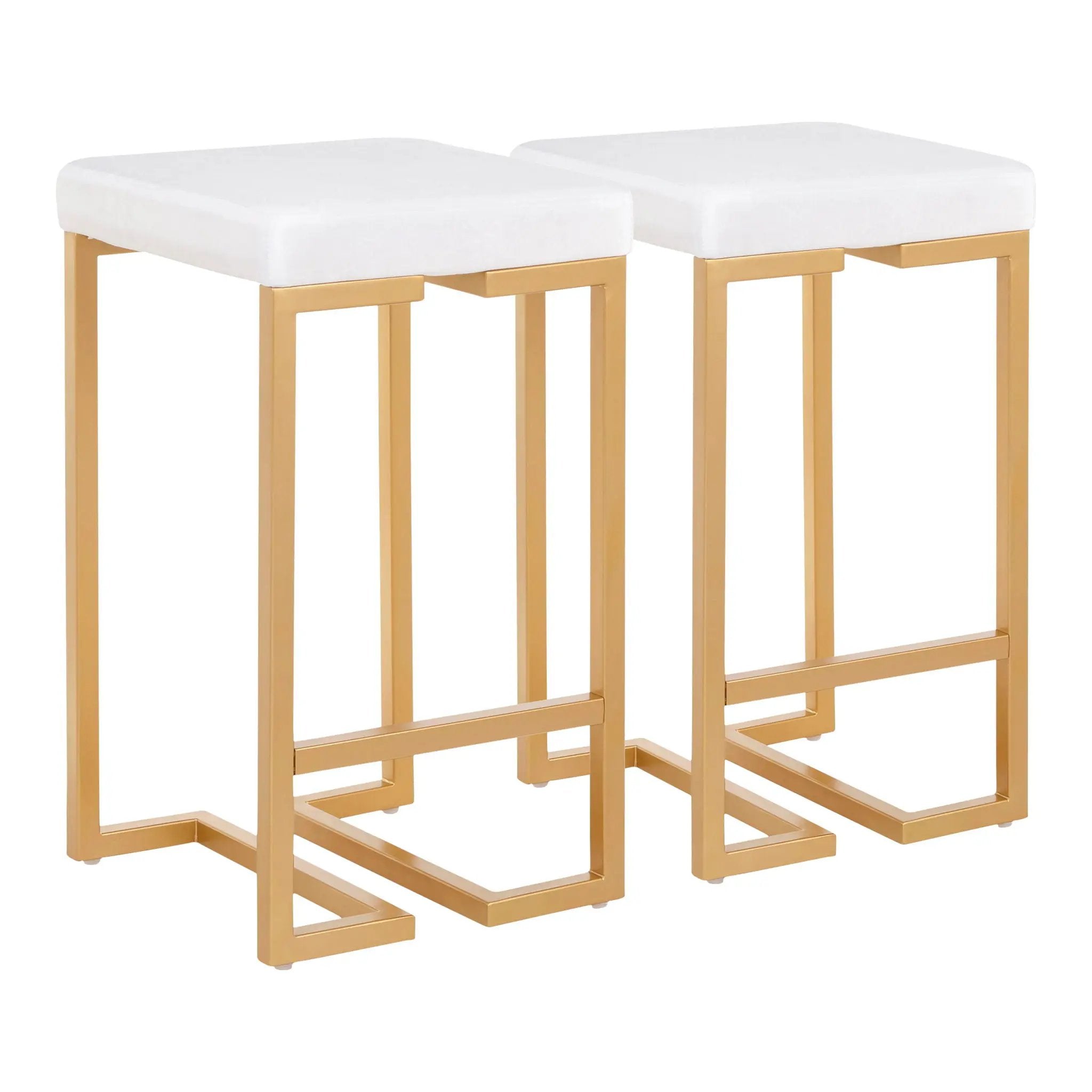 Midas - Contemporary / Glam Counter Stool (Set of 2) by HouseOfZazla