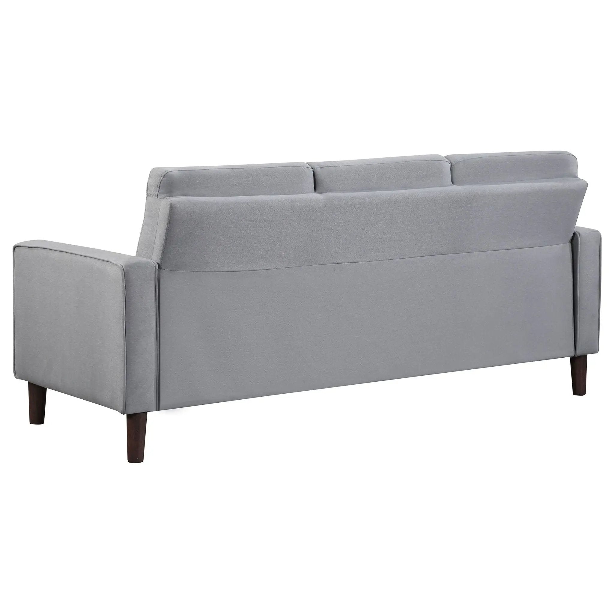 Bowen Upholstered Track Arm Tufted Sofa Grey by Unique Piece Furniture